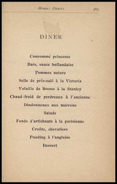 Il Gastronomo moderno : vademecum ad uso degli albergatori, cuochi, segretari e personale d'albergo, corredato da 250 menus originali e moderni e da un dizionario di cucina contenente oltre 4000 traduzioni ed annotazioni sul significato e l'etimologia dei termini più in uso nel gergo di cucina francese