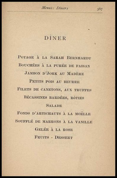 Il Gastronomo moderno : vademecum ad uso degli albergatori, cuochi, segretari e personale d'albergo, corredato da 250 menus originali e moderni e da un dizionario di cucina contenente oltre 4000 traduzioni ed annotazioni sul significato e l'etimologia dei termini più in uso nel gergo di cucina francese