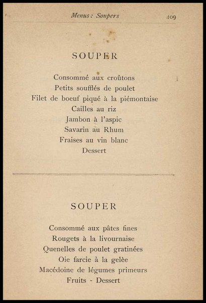 Il Gastronomo moderno : vademecum ad uso degli albergatori, cuochi, segretari e personale d'albergo, corredato da 250 menus originali e moderni e da un dizionario di cucina contenente oltre 4000 traduzioni ed annotazioni sul significato e l'etimologia dei termini più in uso nel gergo di cucina francese