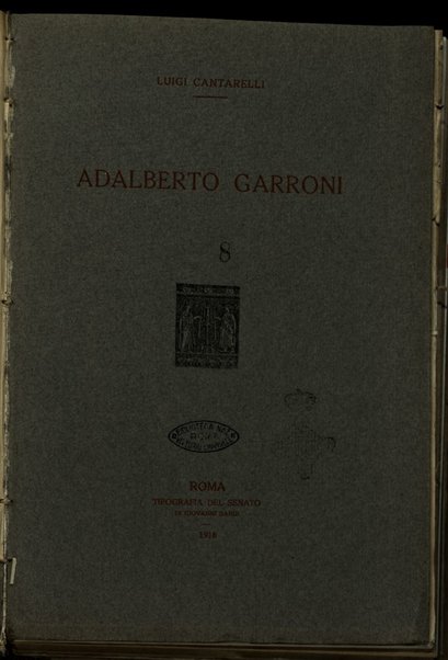Adalberto Garroni / Luigi Cantarelli