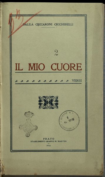 Il mio cuore : Versi