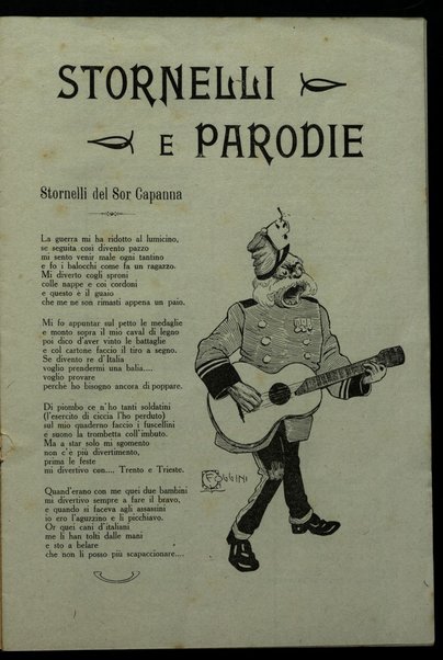 La chitarra del Kaiser : Parodie e stornelli