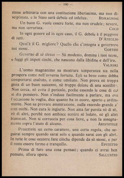 ...Buoni sensi e buone usanze... : manuale di vita pratica e morale, con appendice di pensieri, sentenze e aforismi di autori celebri