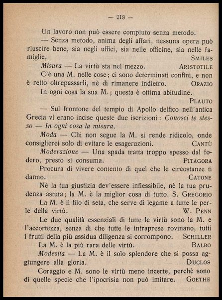 ...Buoni sensi e buone usanze... : manuale di vita pratica e morale, con appendice di pensieri, sentenze e aforismi di autori celebri