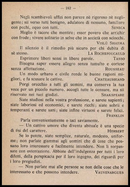 ...Buoni sensi e buone usanze... : manuale di vita pratica e morale, con appendice di pensieri, sentenze e aforismi di autori celebri