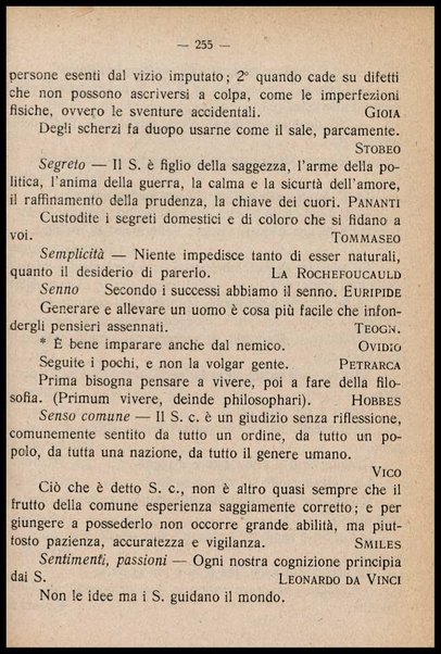 ...Buoni sensi e buone usanze... : manuale di vita pratica e morale, con appendice di pensieri, sentenze e aforismi di autori celebri