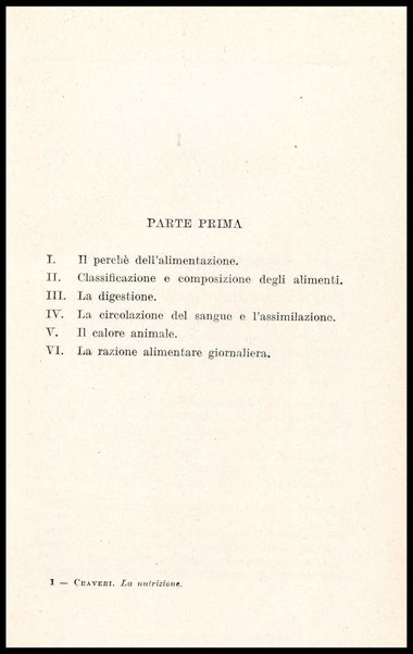 La nutrizione : chimica della vita quotidiana / Calisto Craveri
