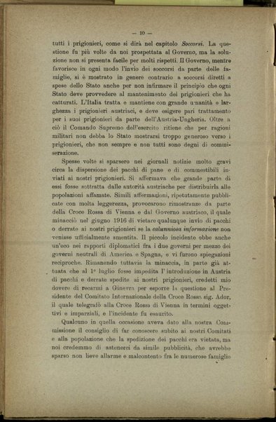 Croce rossa italiana : relazione morale su l'attività della Commissione dei prigionieri di guerra dalla sua costituzione al 30 ottobre 1917 : presentata al consiglio direttivo dell'associazione nella seduta del 30 novembre 1917