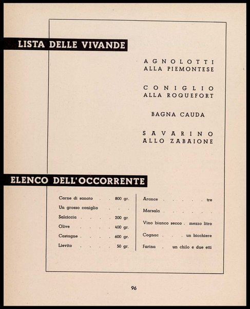 Provate anche voi signora! : il segreto di una buona tavola rivelato assistendo alla preparazione di otto pranzi / testo di Giulio Crosti