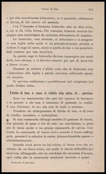 Come posso mangiar bene? : libro di cucina, con oltre mille ricette di vivande comuni, facili ed economiche per gli stomachi sani e per quelli delicati / Giulia Ferraris Tamburini