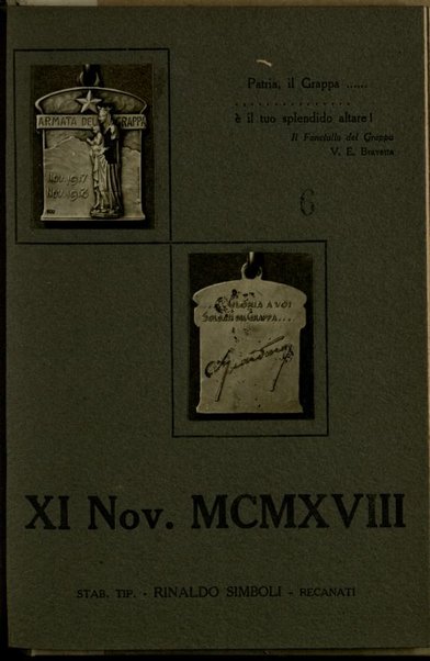 Discorso tenuto agli ufficiali e alla truppa in ricorrenza del genetliaco di s. m. Il re, 11 novembre 1918 / Ferrero Giuseppe