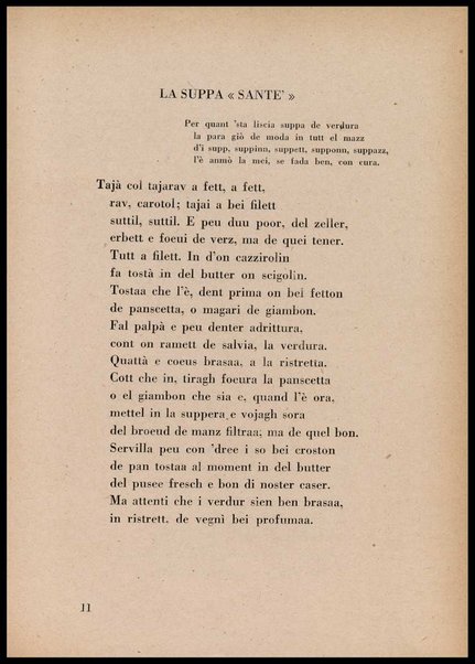 La cusinna de Milan : quatter ricett, quatter scherz, quatter penser / de G. F. ; prefazione di Francesco Ferrari