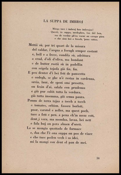 La cusinna de Milan : quatter ricett, quatter scherz, quatter penser / de G. F. ; prefazione di Francesco Ferrari