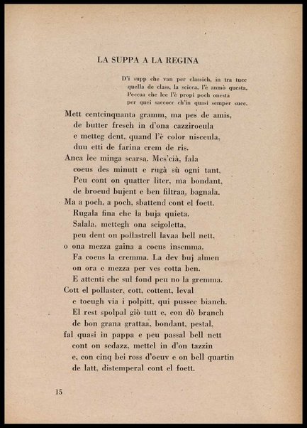 La cusinna de Milan : quatter ricett, quatter scherz, quatter penser / de G. F. ; prefazione di Francesco Ferrari