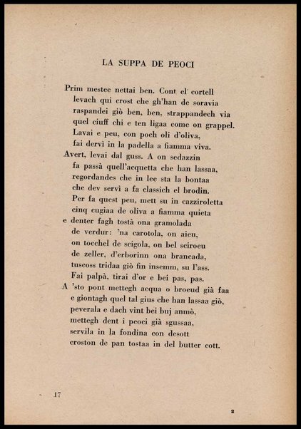 La cusinna de Milan : quatter ricett, quatter scherz, quatter penser / de G. F. ; prefazione di Francesco Ferrari
