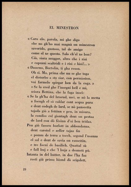 La cusinna de Milan : quatter ricett, quatter scherz, quatter penser / de G. F. ; prefazione di Francesco Ferrari