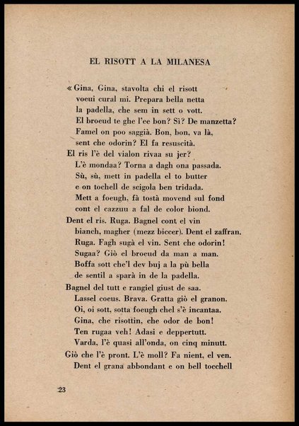 La cusinna de Milan : quatter ricett, quatter scherz, quatter penser / de G. F. ; prefazione di Francesco Ferrari