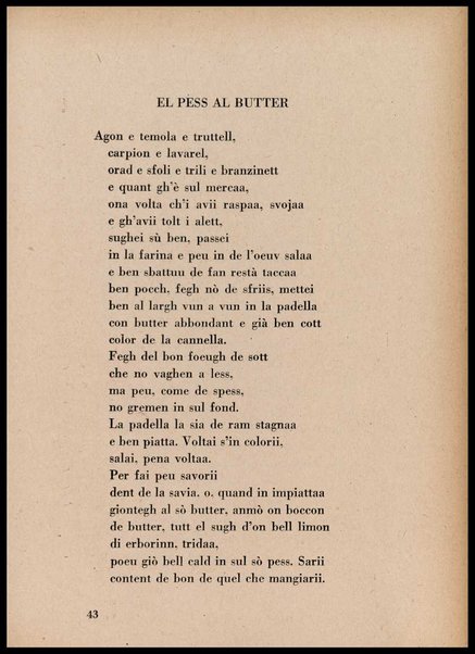 La cusinna de Milan : quatter ricett, quatter scherz, quatter penser / de G. F. ; prefazione di Francesco Ferrari