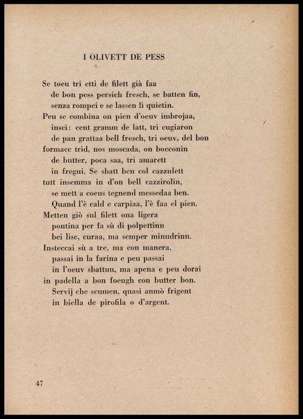 La cusinna de Milan : quatter ricett, quatter scherz, quatter penser / de G. F. ; prefazione di Francesco Ferrari