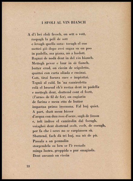 La cusinna de Milan : quatter ricett, quatter scherz, quatter penser / de G. F. ; prefazione di Francesco Ferrari