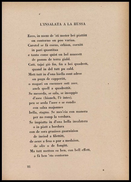 La cusinna de Milan : quatter ricett, quatter scherz, quatter penser / de G. F. ; prefazione di Francesco Ferrari