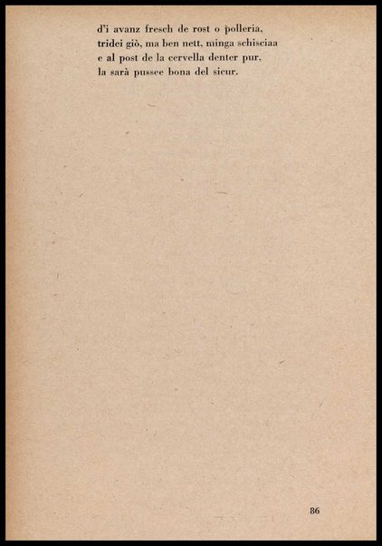 La cusinna de Milan : quatter ricett, quatter scherz, quatter penser / de G. F. ; prefazione di Francesco Ferrari