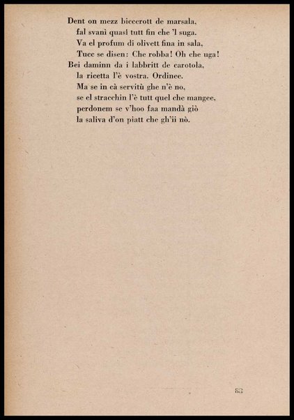 La cusinna de Milan : quatter ricett, quatter scherz, quatter penser / de G. F. ; prefazione di Francesco Ferrari