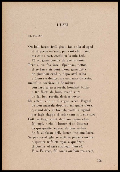 La cusinna de Milan : quatter ricett, quatter scherz, quatter penser / de G. F. ; prefazione di Francesco Ferrari