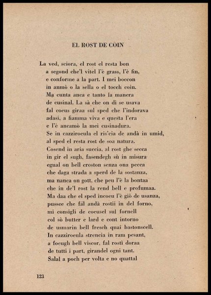 La cusinna de Milan : quatter ricett, quatter scherz, quatter penser / de G. F. ; prefazione di Francesco Ferrari