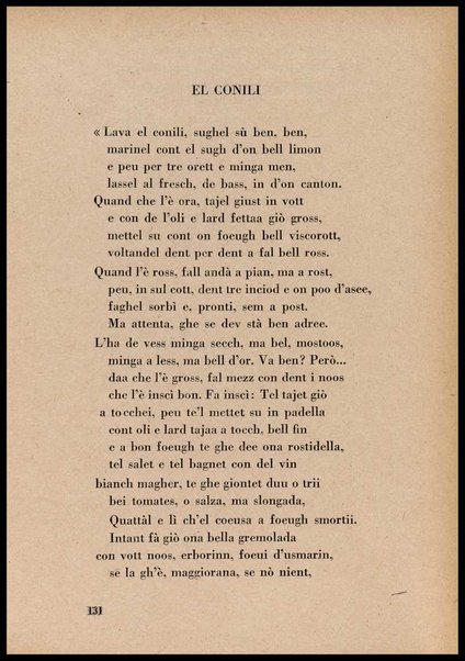 La cusinna de Milan : quatter ricett, quatter scherz, quatter penser / de G. F. ; prefazione di Francesco Ferrari
