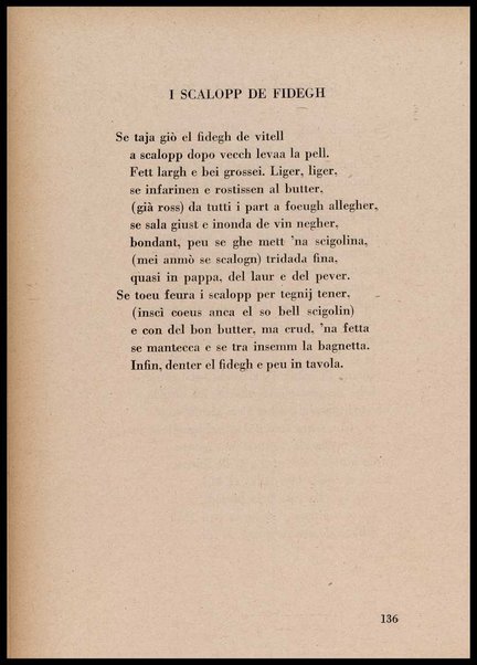 La cusinna de Milan : quatter ricett, quatter scherz, quatter penser / de G. F. ; prefazione di Francesco Ferrari