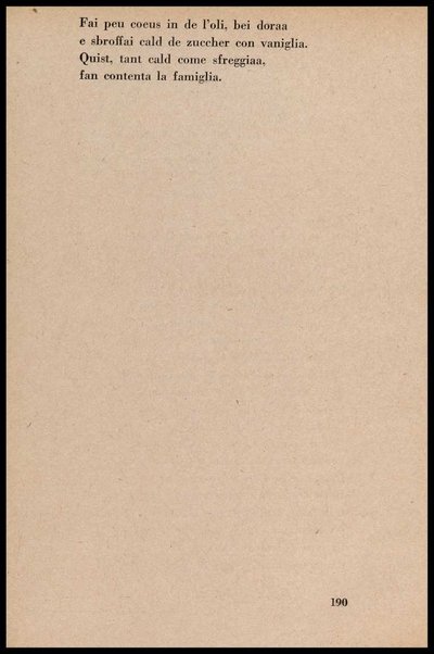 La cusinna de Milan : quatter ricett, quatter scherz, quatter penser / de G. F. ; prefazione di Francesco Ferrari