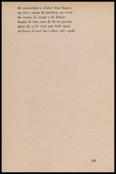 La cusinna de Milan : quatter ricett, quatter scherz, quatter penser / de G. F. ; prefazione di Francesco Ferrari