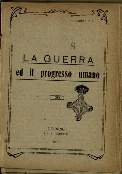 La Guerra ed il progresso umano