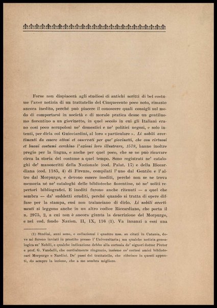 Noterelle letterarie : un trattato inedito del bel costume del secolo 16., postille inedite di Vincenzo Monti alle rime de' primi Arcadi / Gaetano Imbert