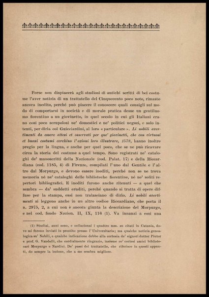 Noterelle letterarie : un trattato inedito del bel costume del secolo 16., postille inedite di Vincenzo Monti alle rime de' primi Arcadi / Gaetano Imbert