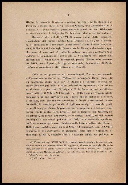 Noterelle letterarie : un trattato inedito del bel costume del secolo 16., postille inedite di Vincenzo Monti alle rime de' primi Arcadi / Gaetano Imbert