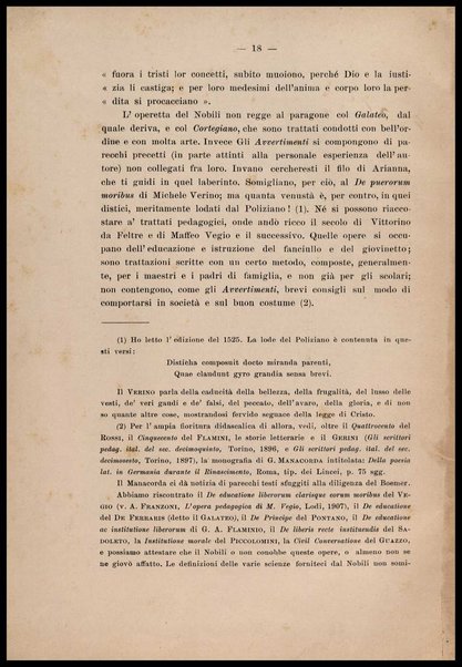 Noterelle letterarie : un trattato inedito del bel costume del secolo 16., postille inedite di Vincenzo Monti alle rime de' primi Arcadi / Gaetano Imbert