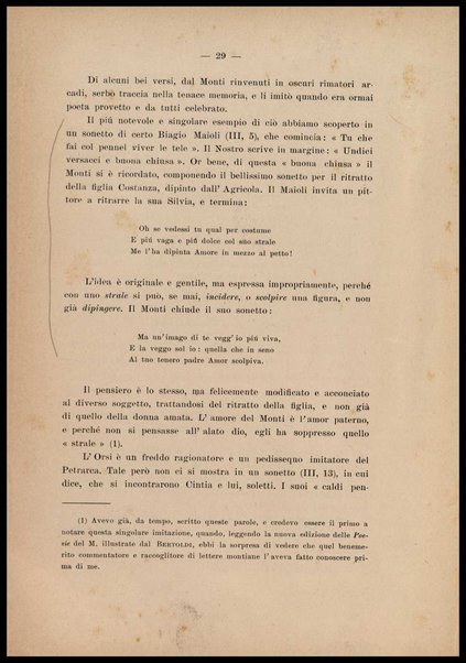 Noterelle letterarie : un trattato inedito del bel costume del secolo 16., postille inedite di Vincenzo Monti alle rime de' primi Arcadi / Gaetano Imbert