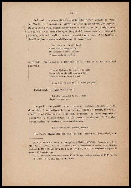 Noterelle letterarie : un trattato inedito del bel costume del secolo 16., postille inedite di Vincenzo Monti alle rime de' primi Arcadi / Gaetano Imbert