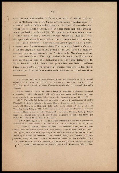 Noterelle letterarie : un trattato inedito del bel costume del secolo 16., postille inedite di Vincenzo Monti alle rime de' primi Arcadi / Gaetano Imbert