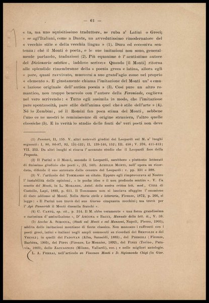 Noterelle letterarie : un trattato inedito del bel costume del secolo 16., postille inedite di Vincenzo Monti alle rime de' primi Arcadi / Gaetano Imbert