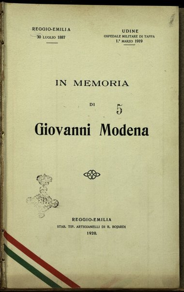 In memoria di Giovanni Modena