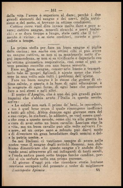 Enciclopedia igienica : Igiene della cucina, della casa, del sangue, della pelle, della Bellezza, del Movimento / Paolo Mantegazza