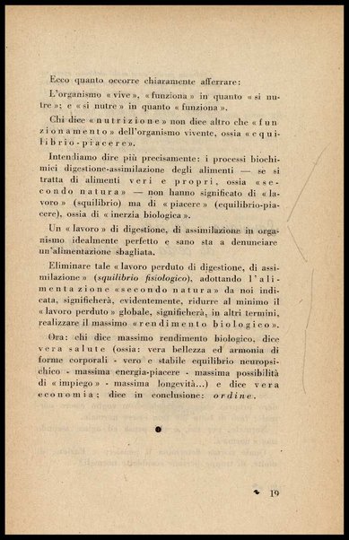 Mangiare per vivere! : Teoria dell'equilibrio piacere. E' un nuovo discorso di fisiologia