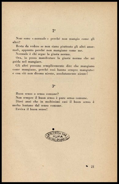 Mangiare per vivere! : Teoria dell'equilibrio piacere. E' un nuovo discorso di fisiologia