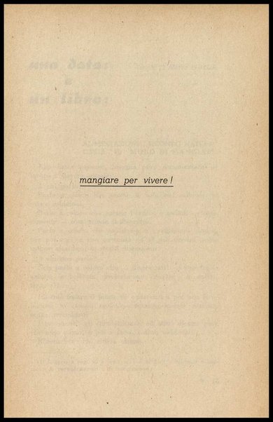 Mangiare per vivere! : Teoria dell'equilibrio piacere. E' un nuovo discorso di fisiologia