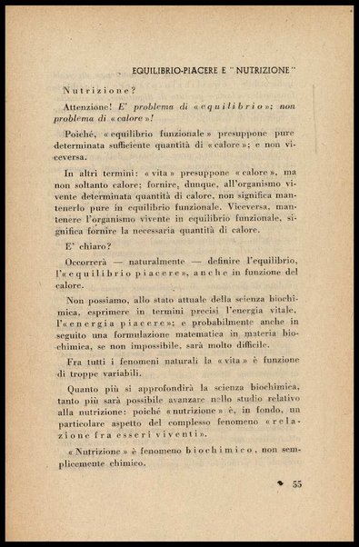 Mangiare per vivere! : Teoria dell'equilibrio piacere. E' un nuovo discorso di fisiologia