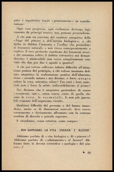 Mangiare per vivere! : Teoria dell'equilibrio piacere. E' un nuovo discorso di fisiologia