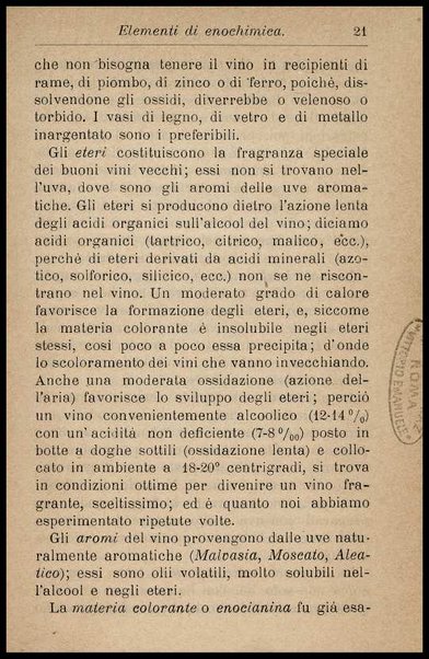 Enologia : (precetti ad uso degli enologi italiani) / riveduta e ampliata da Arnaldo Strucchi ; con una Appendice sul metodo della botte unitaria pei calcoli relativi alle botti circolari, dell'ing. Rinaldo Bassi